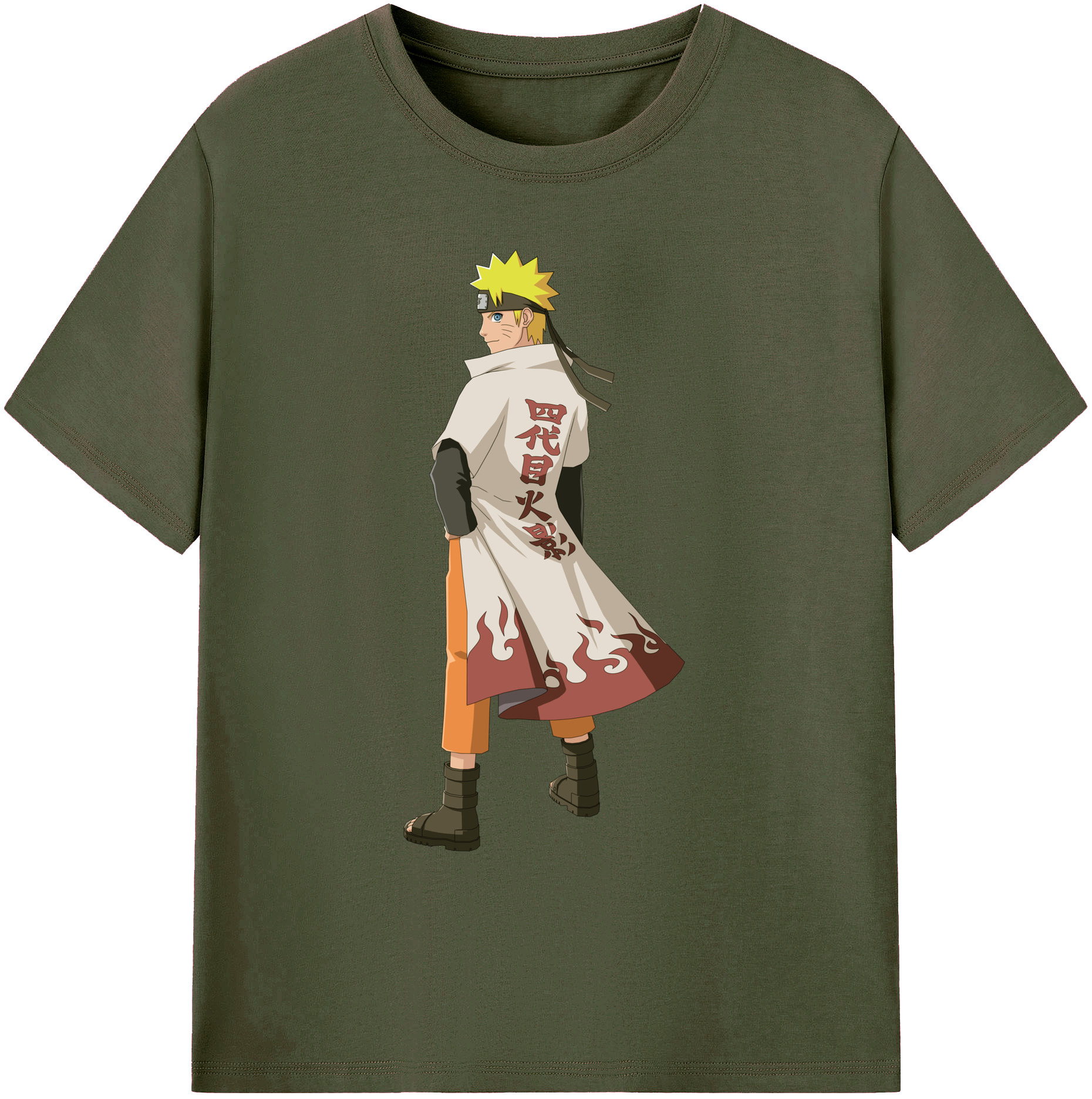 （画像用） NARUTO -ナルト- うずまき ナルト Uzumaki Naruto 綿100％ メンズ半袖Tシャツ｜肌触りやわらか＆通気性